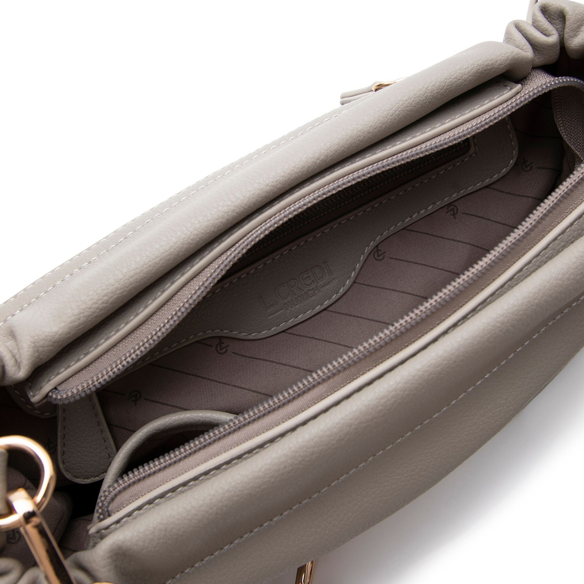 L.CREDI Shoulder Bag in Grey