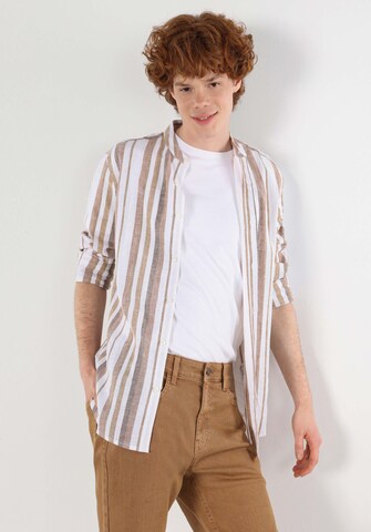 Colin's Regular fit Overhemd in Bruin