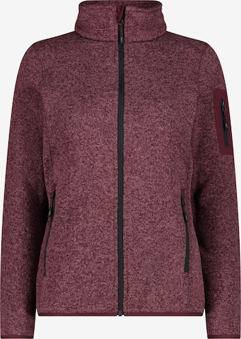 CMP Functionele fleece jas in Rood: voorkant