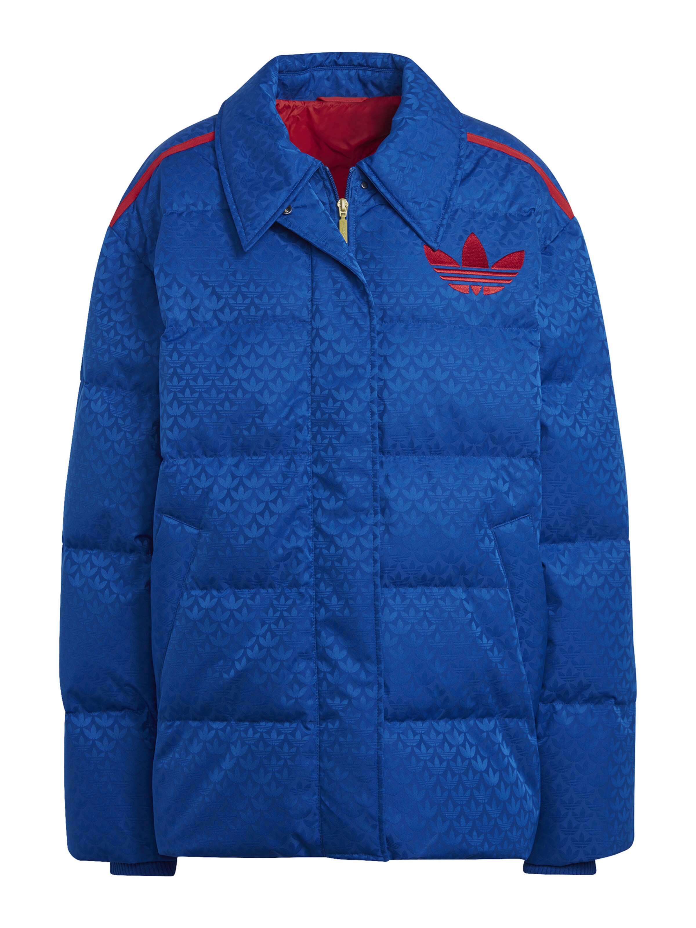 ADIDAS ORIGINALS Winter Jacket Adicolor 70S Monogram in Blue ABOUT YOU