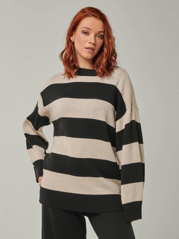 YOU LOOK PERFECT Huispak 'LOUNGEWEAR SET  - Pullover Felia & Pants Frida' in Zwart