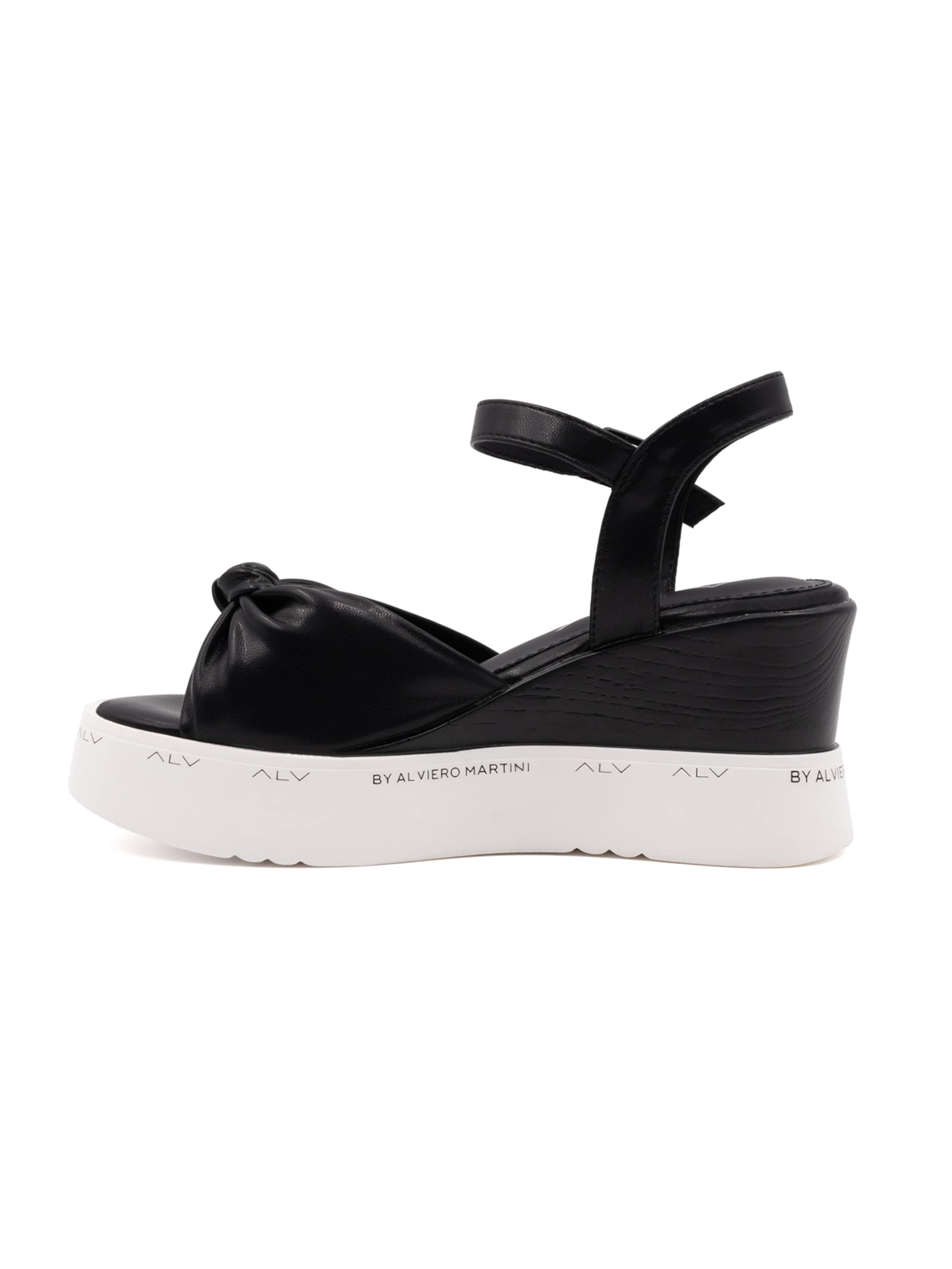 Alviero Martini Sandale in Schwarz: Vorderseite
