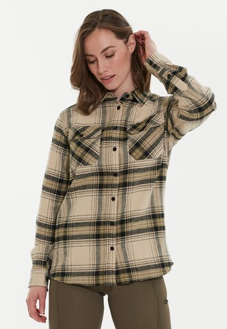 Whistler Regular fit Athletic button up shirt 'Jamba' in Beige: front