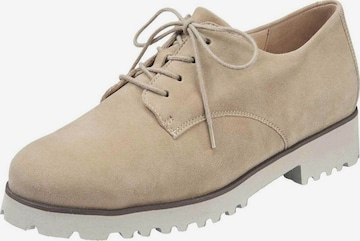 BASLER BY WALDLÄUFER Lace-Up Shoes in Beige: front