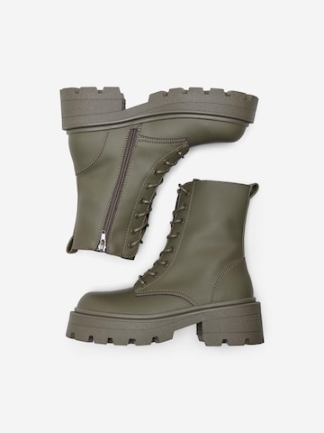 ONLY Lace-up bootie 'BANYU' in Green