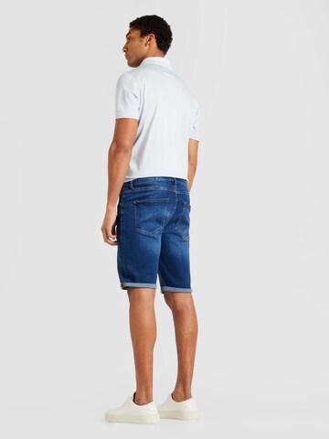 Lindbergh Slimfit Shorts 'Superflex' in Blau