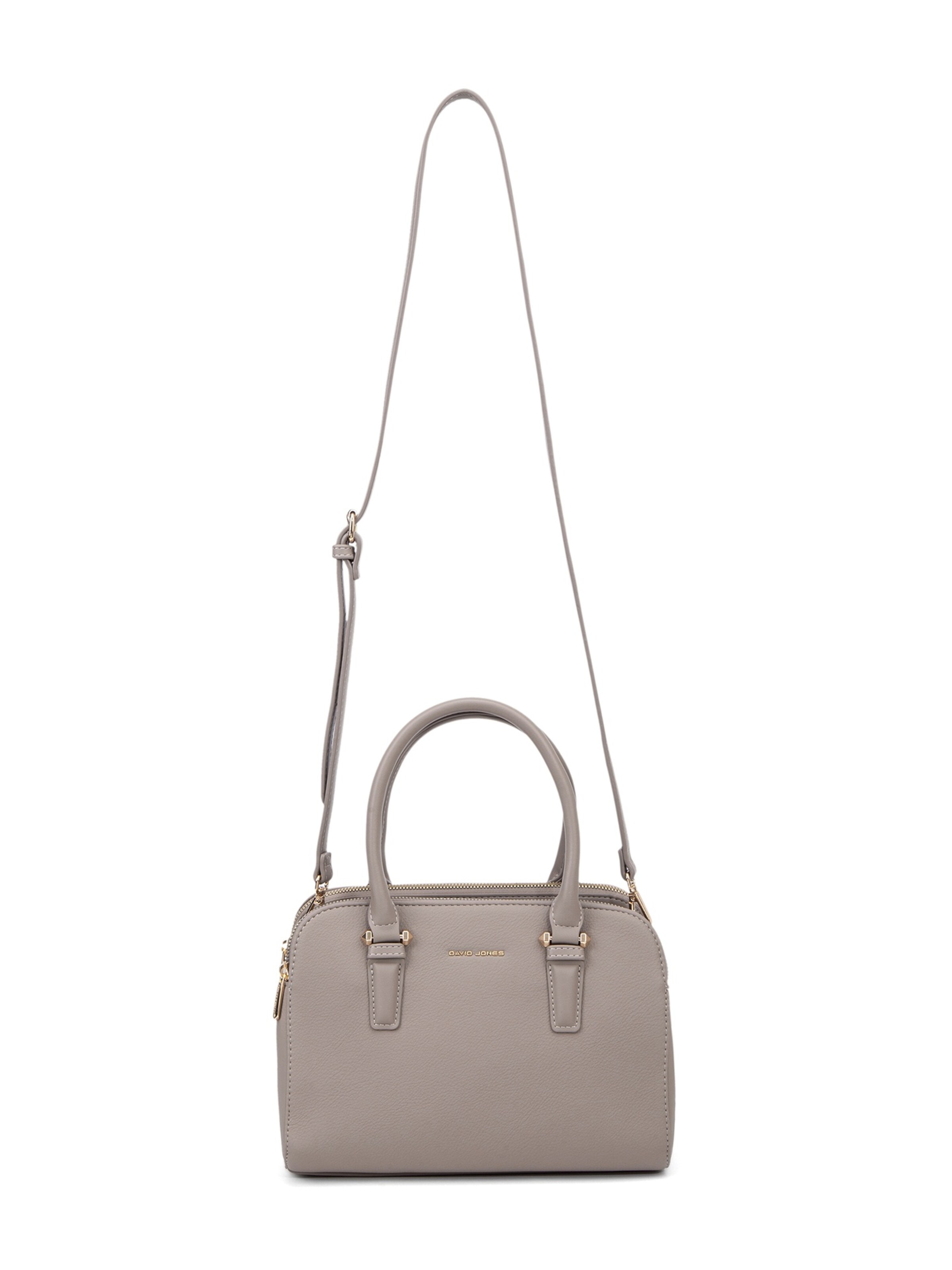 Borsa a mano di David Jones in beige: frontale