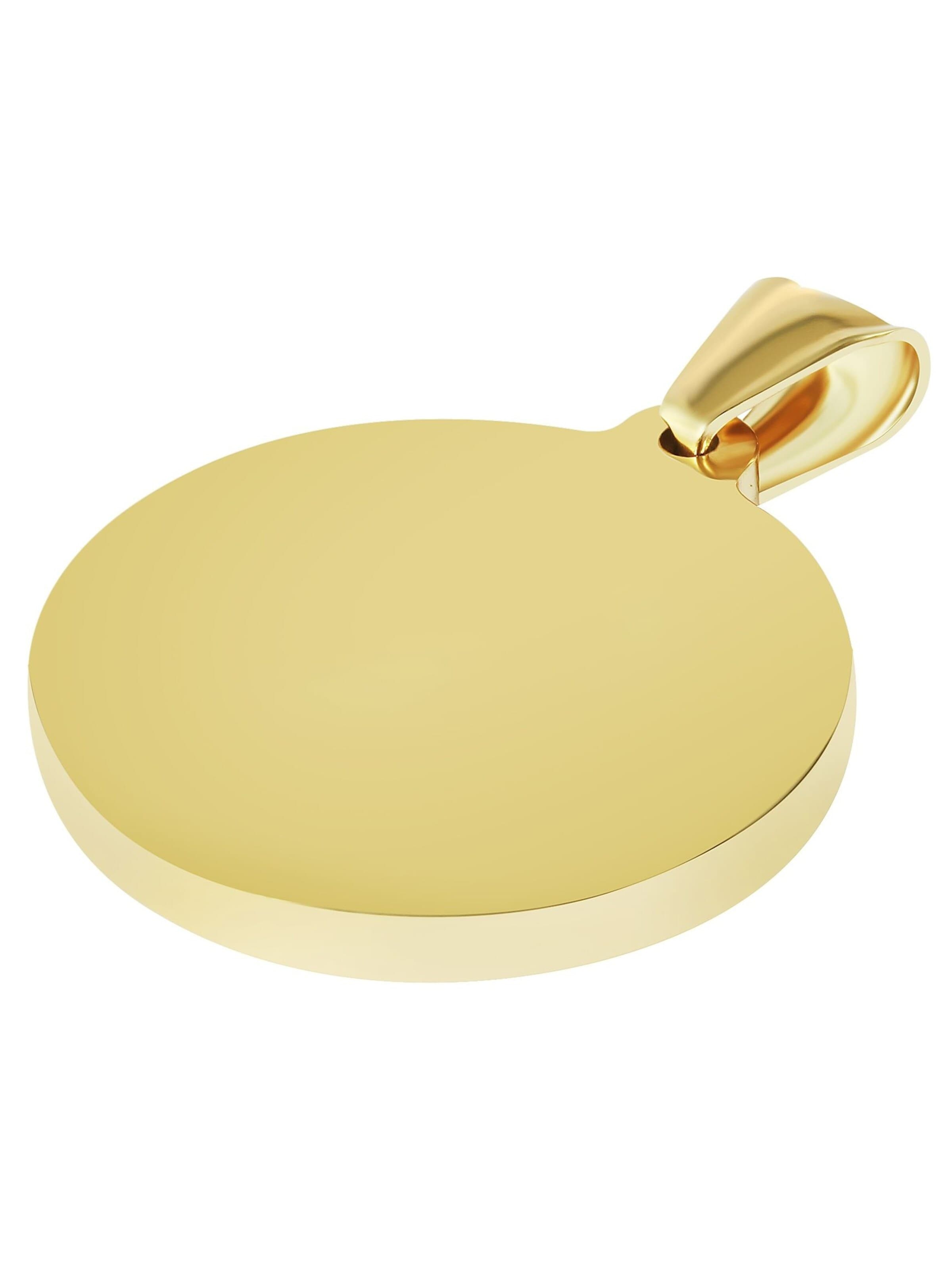 Akzent Pendant 'aus Edelstahl, gravurfähig' in Gold