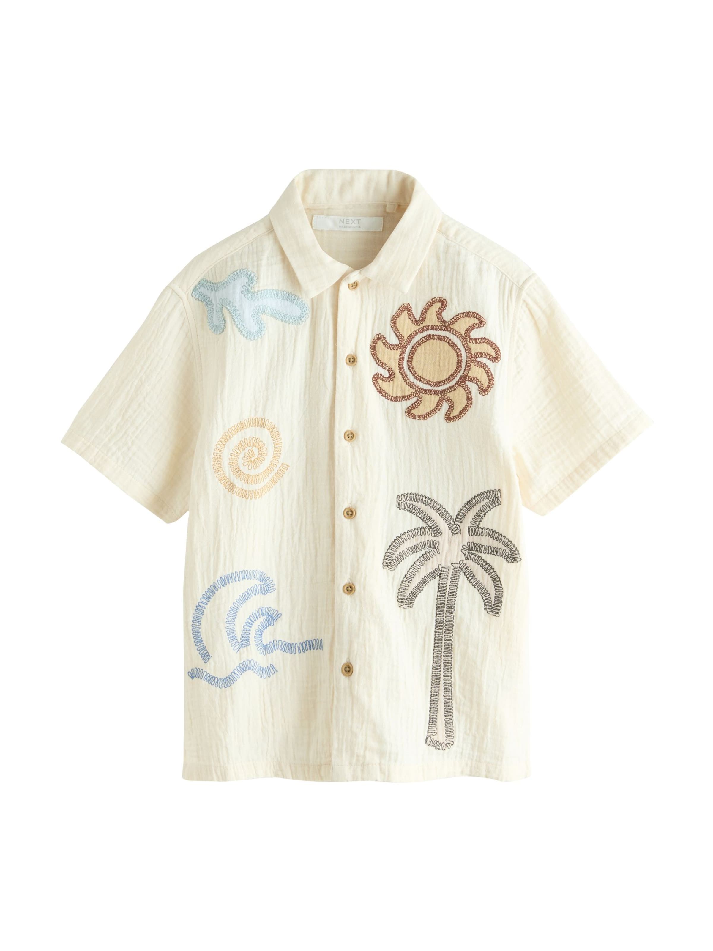 Next Regular Fit Hemd in Beige: Vorderseite