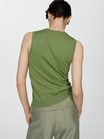 MANGO Knitted Top 'GALES' in Green