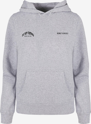 Merchcode Sweatshirt 'Barely Awake' in Grau: predná strana