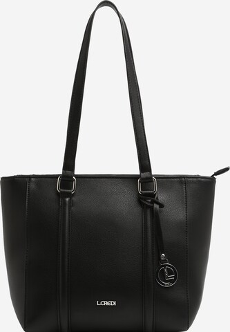 L.CREDI Nákupní taška 'Ilaria' – černá: přední strana