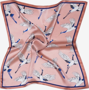 Sciarpa 'Seidentuch Kranich' di MayTree in rosa: frontale