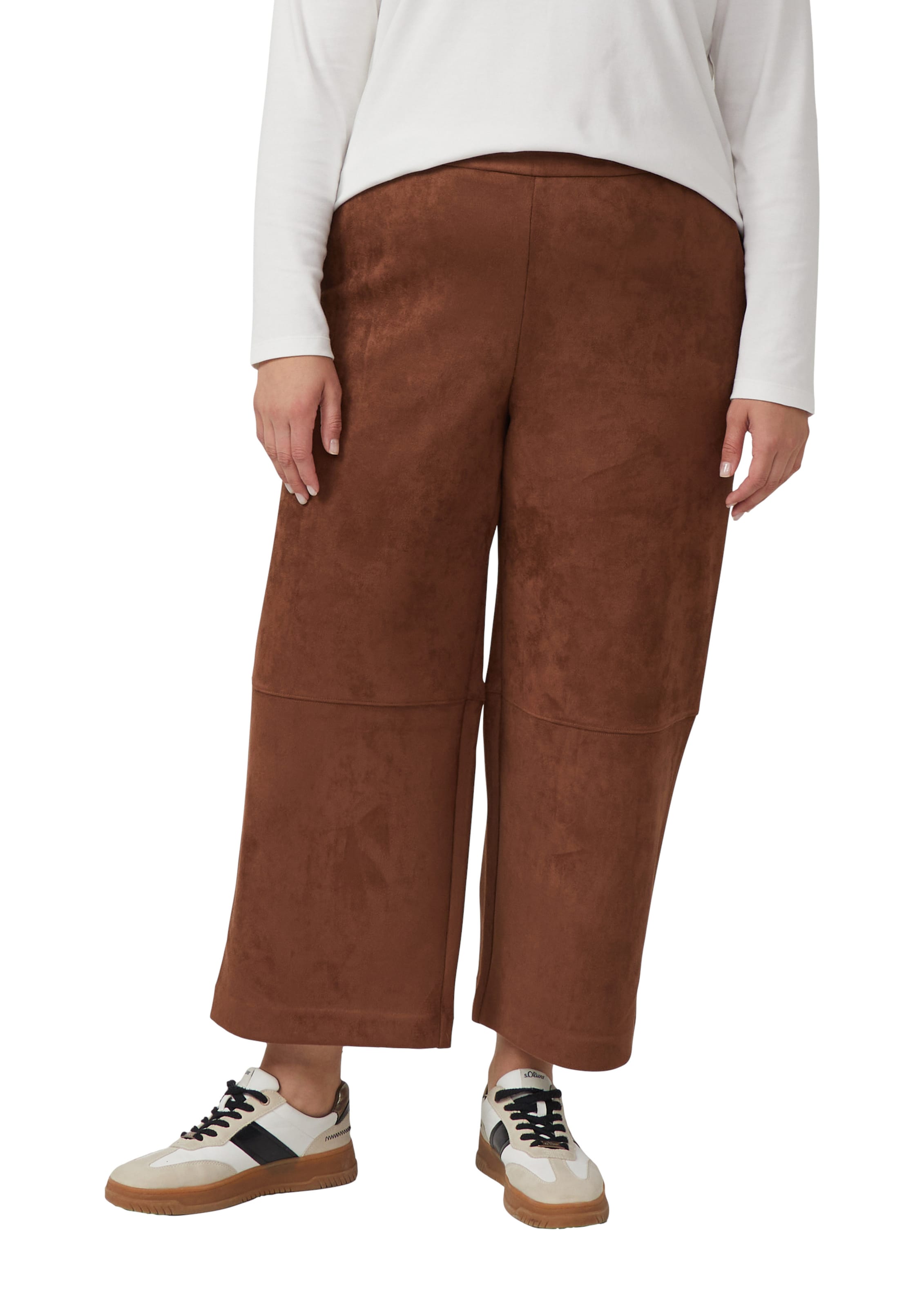 Loosefit Pantalon s.Oliver en marron : devant