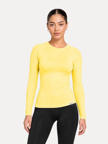 T-shirt ' Lyana ' Smilodox en jaune : devant