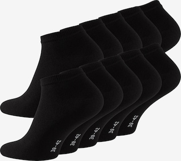 Reslad Socken 'RS6133' in Schwarz: Vorderseite