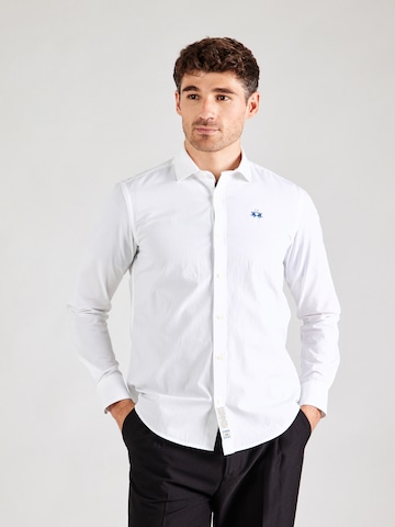 La Martina - Ajuste estrecho Camisa en blanco: frente