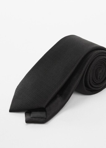 MANGO MAN Krawatte 'Basic7' in Schwarz