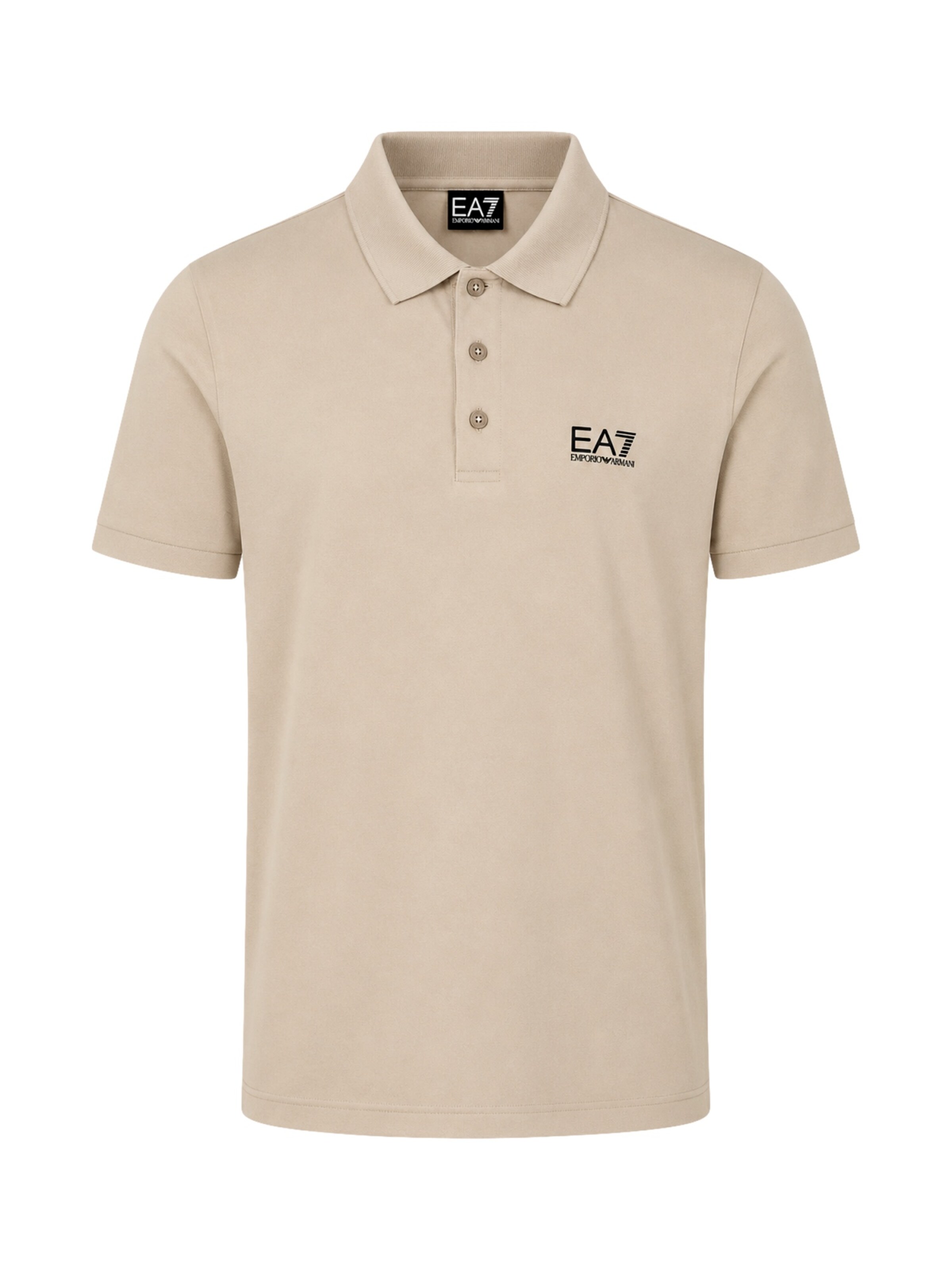 EA7 Emporio Armani Poloshirt in L in cappuccino / schwarz, Produktansicht