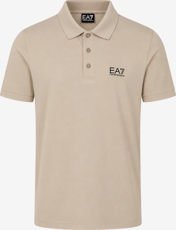 EA7 Emporio Armani Poloshirt in Braun: Vorderseite