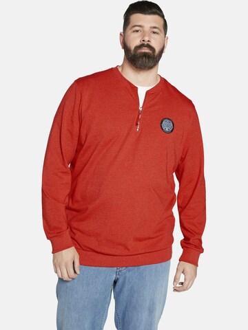 Charles Colby Sweatshirt ' Earl Reuben ' in Orange: front