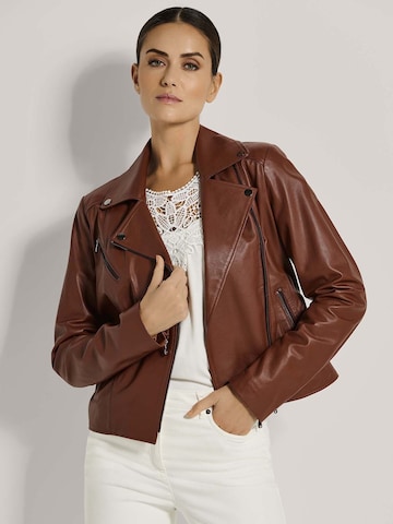Veste mi-saison MADELEINE en marron : devant