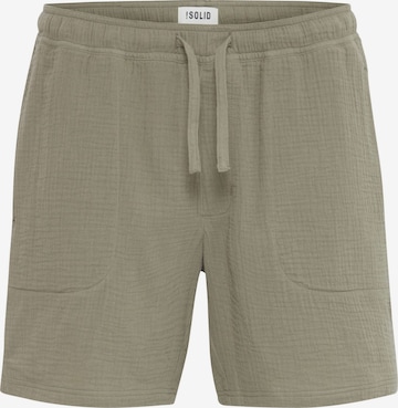 !Solid Regular Chino trousers ' Lain ' in Green: front