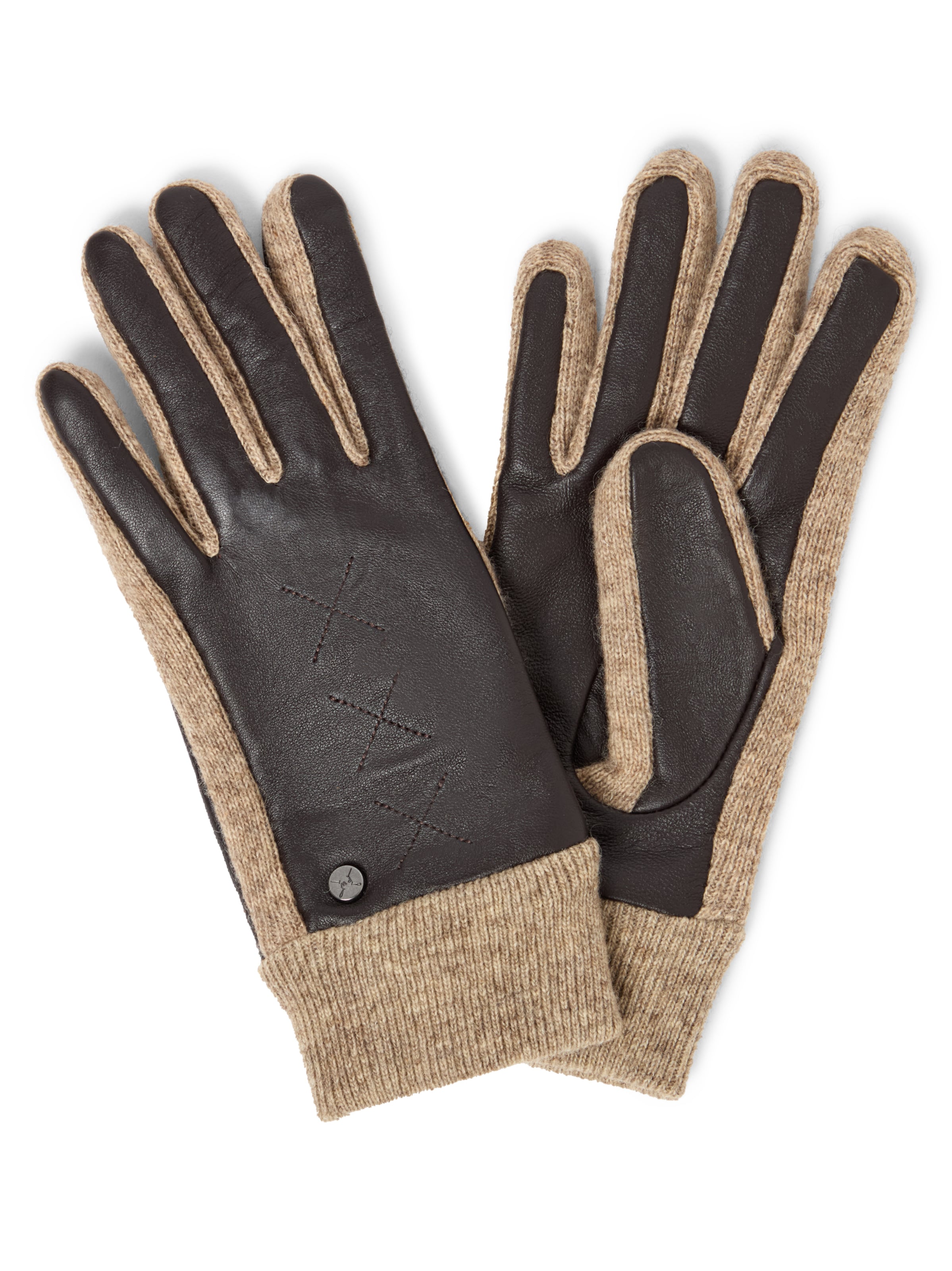 Pearlwood Full Finger Gloves ' Smilla ' in Black: front