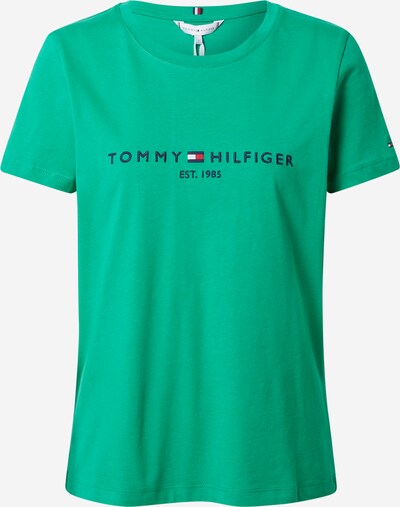 Tricou TOMMY HILFIGER pe albastru închis / verde iarbă, Vizualizare produs