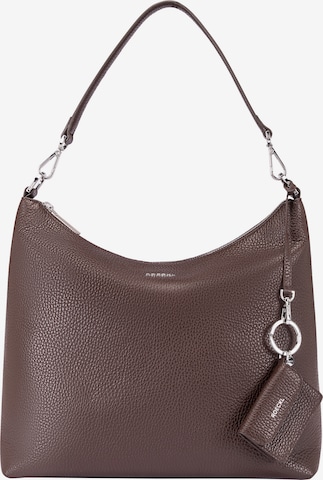 Roeckl Schoudertas 'DIANA SCHULTERTASCHE MEDIUM' in Bruin: voorkant