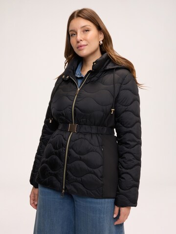 Manteau mi-saison Fiorella Rubino en noir