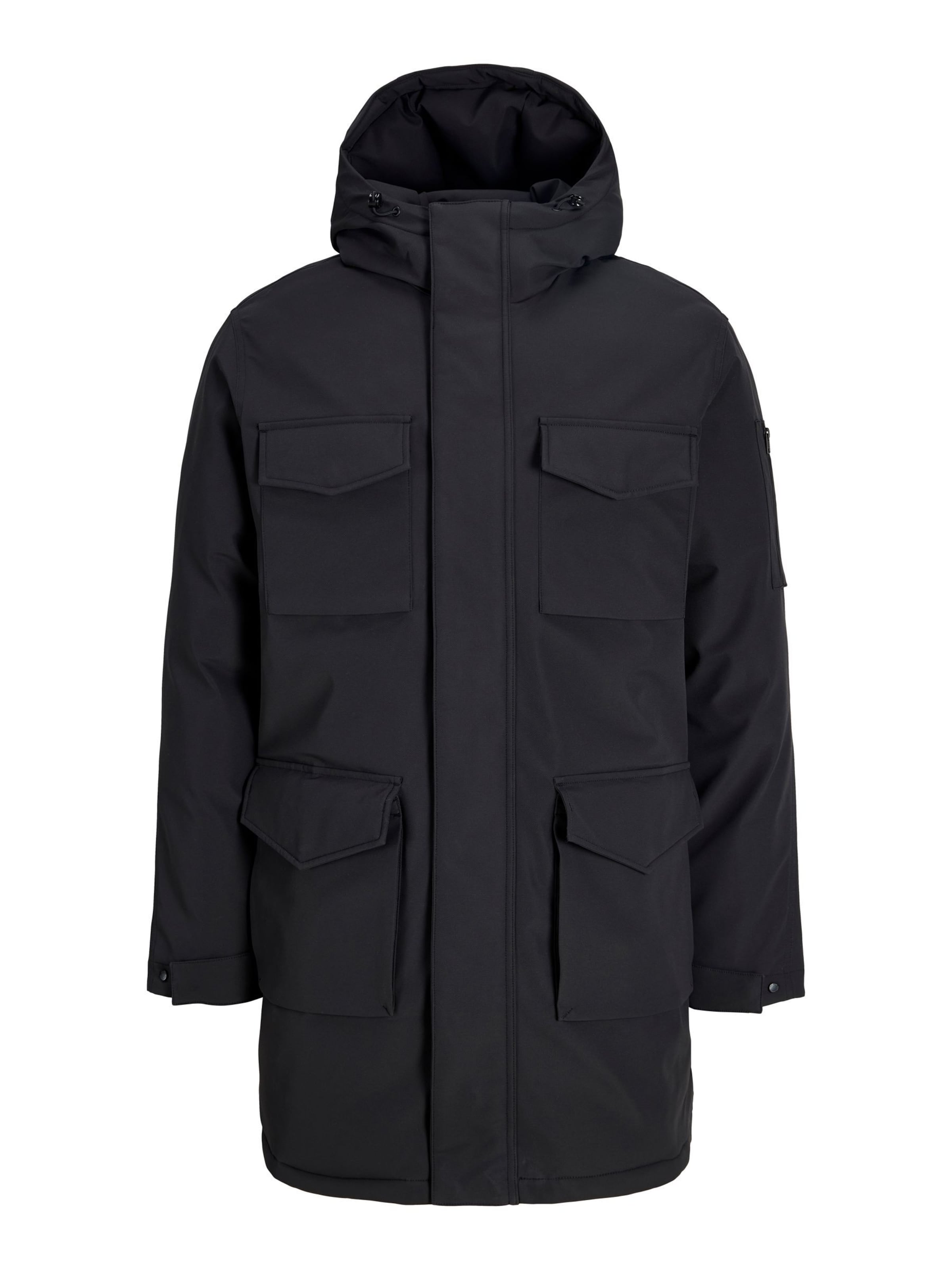 JACK & JONES - Parca de invierno 'JWHBenjamin' en negro: frente