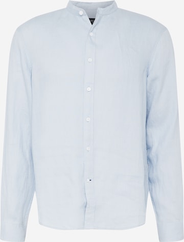 Club Monaco Slim fit Overhemd in Blauw: voorkant