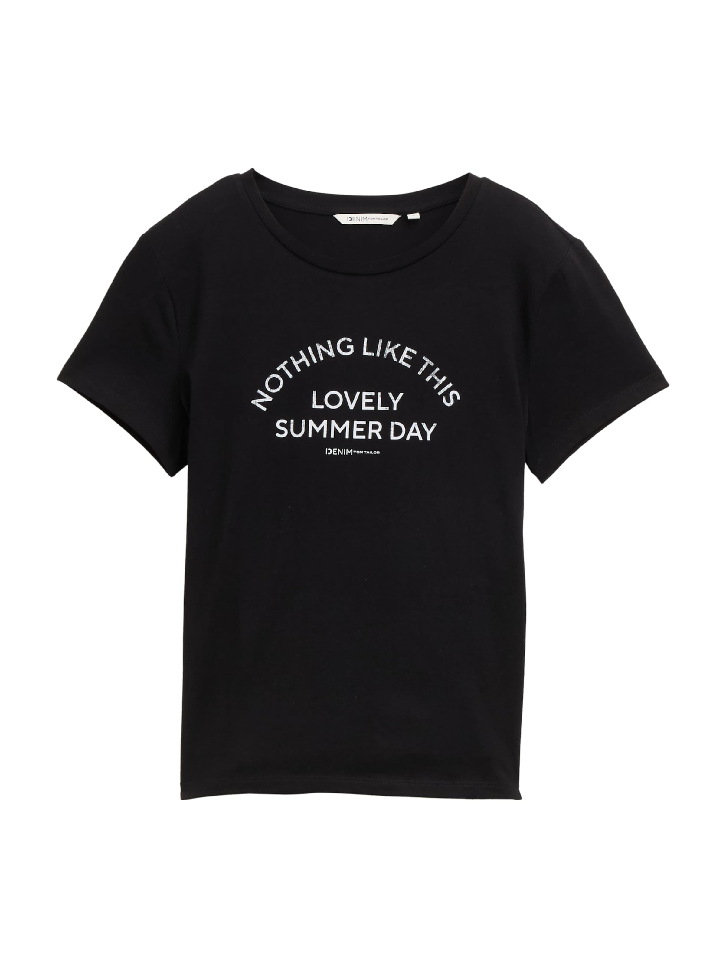 T-shirt TOM TAILOR DENIM en noir : devant