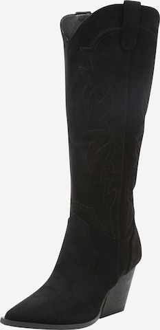 Dorothy Perkins - Botas camperas 'Kordelia' en negro: frente