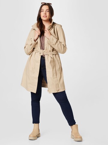 Dorothy Perkins Curve Between-seasons coat in Beige