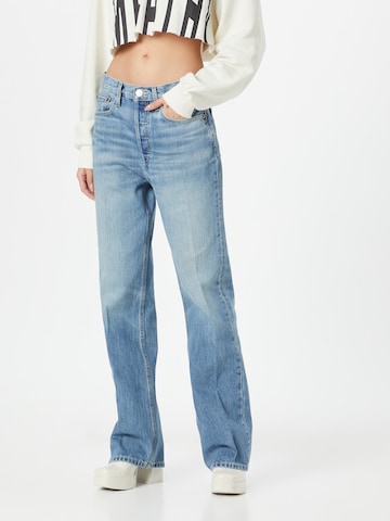 RE/DONE Regular Jeans in Blauw: voorkant