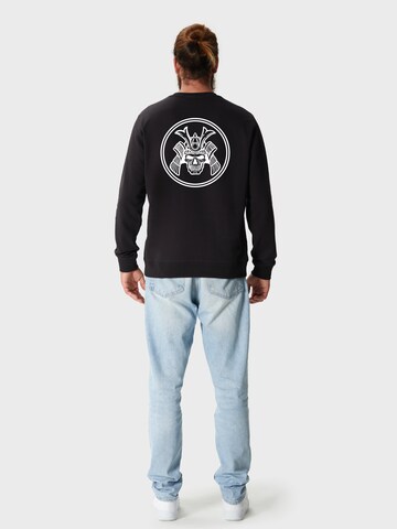 Oldskull Sweatshirt 'Samurai' in Black