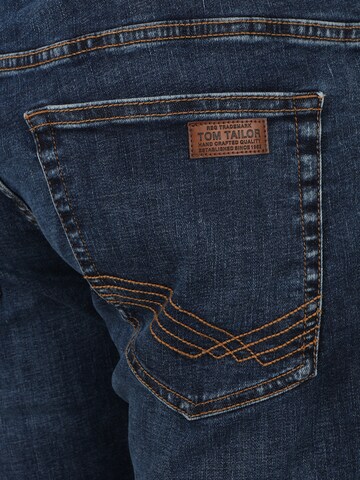 TOM TAILOR Men + Slimfit Jeans in Blauw