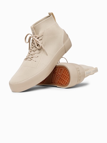 Ombre Sneakers hoog in Beige