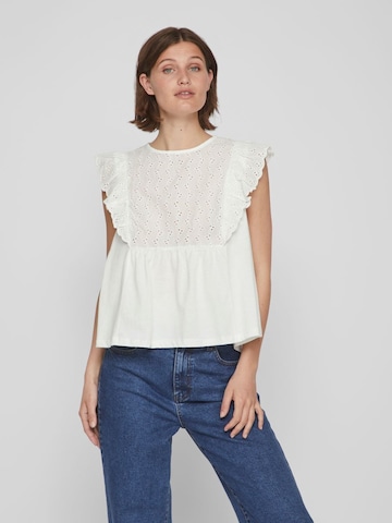 VILA Blouse in White: front