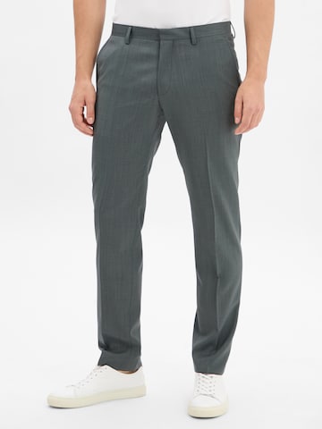 ROY ROBSON Regular Pleated Pants in Grey: front
