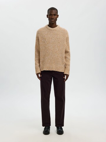 Pull-over SELECTED en marron