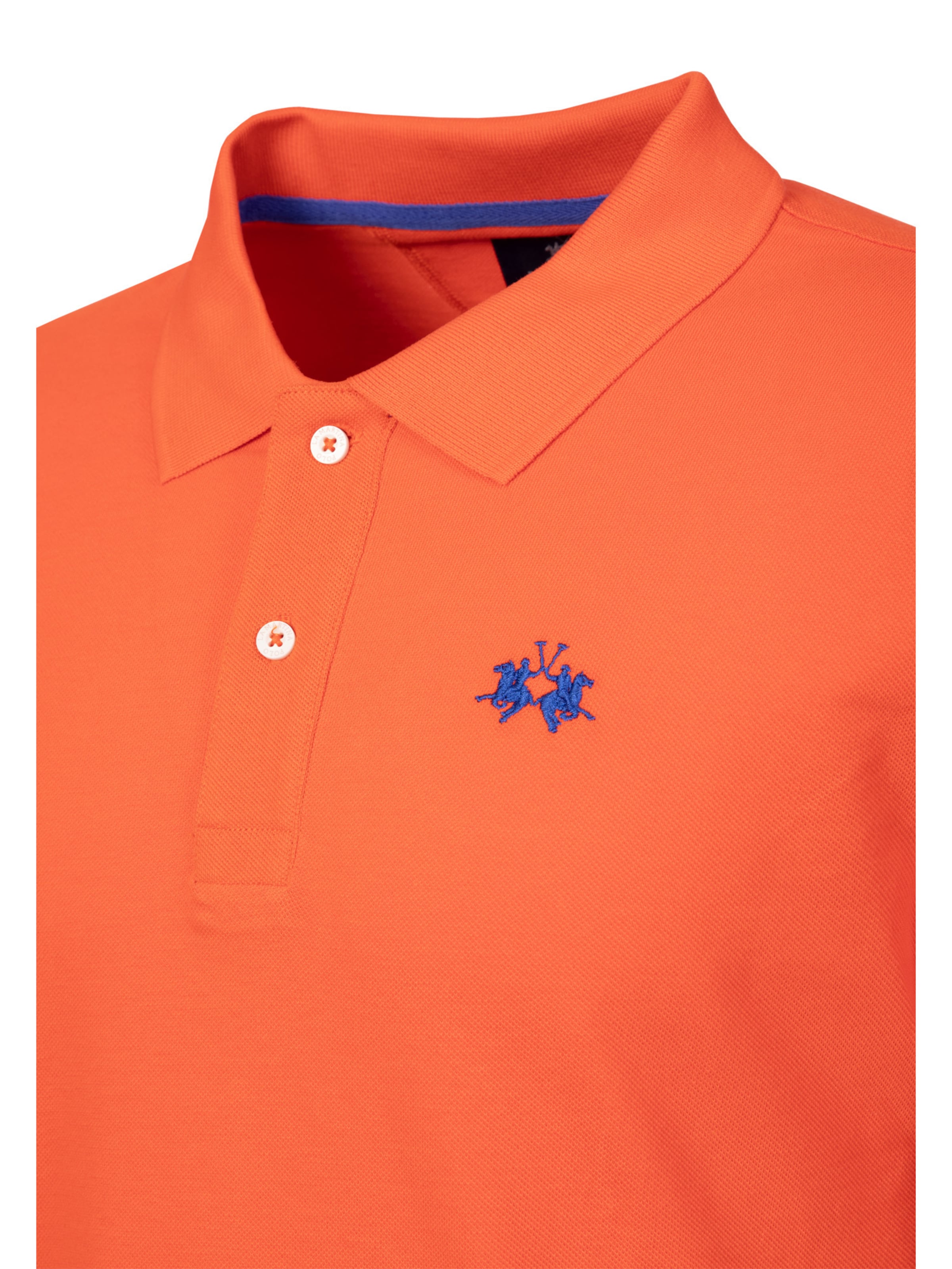 La Martina Shirt ' BPMP11 ' in Oranje