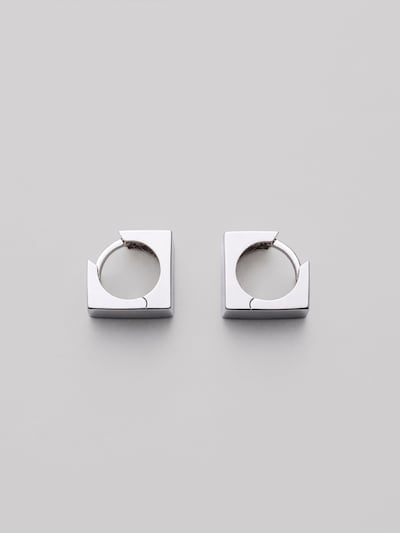 REYTEL Ohrringe 'AUSTERE'‌‌‌‌‌ in One Size in silber, Produktansicht