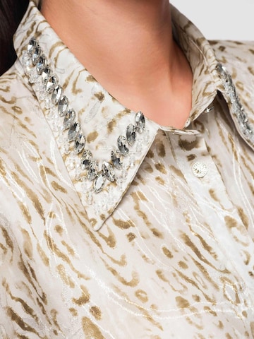 Ombre Blouse in Beige