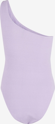 PIECES Bralette Swimsuit 'Vivian' in Purple