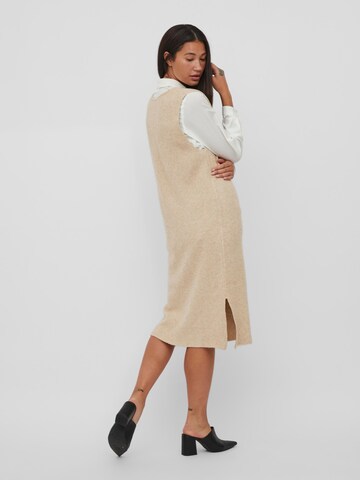 VILA Knitted dress 'Ril' in Beige