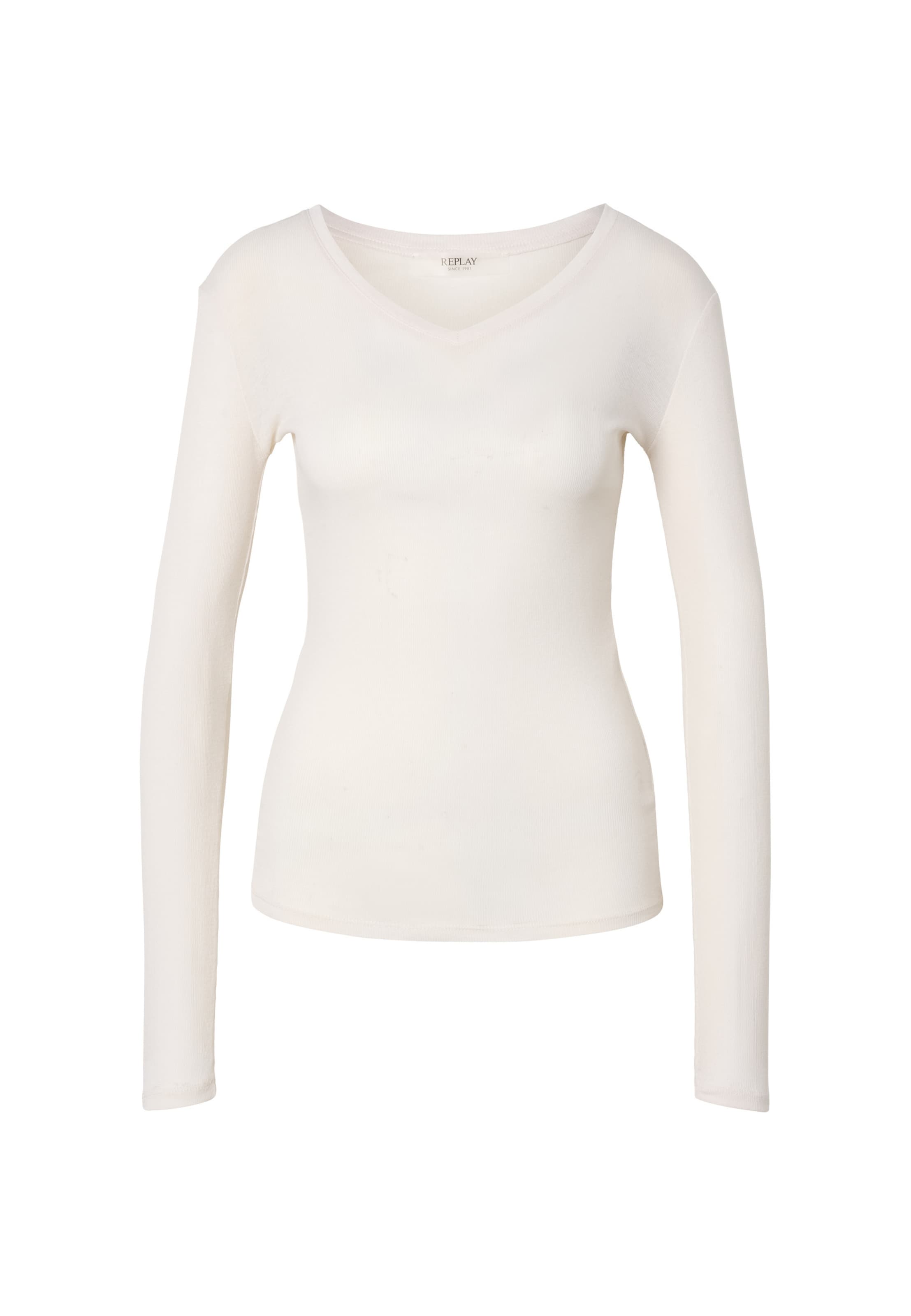T-shirt REPLAY en blanc : devant