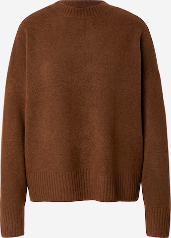 VERO MODA Пуловер 'VMBOOM' в кафяво: отпред